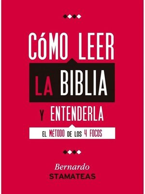cover image of Cómo leer la Biblia y entenderla